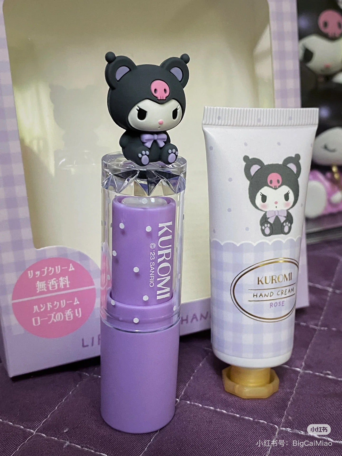 Sanrio|Kawaii Cosme保湿蝴蝶结款护手霜+润唇膏可爱礼盒|20g+3.8g