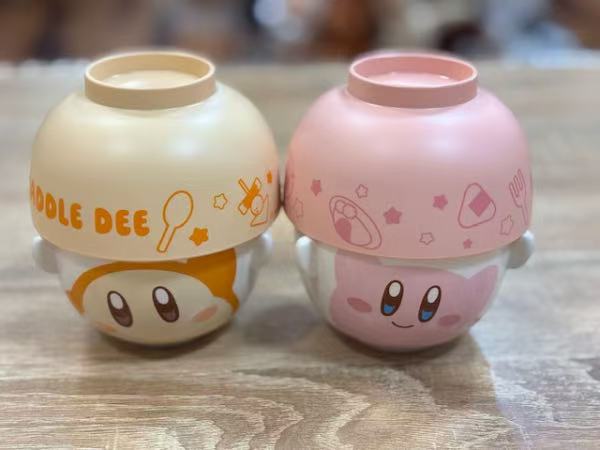 Kirby|Ceramic Tea Bowl & Melamine Soup Bowl Set|Φ90×62mm approx.