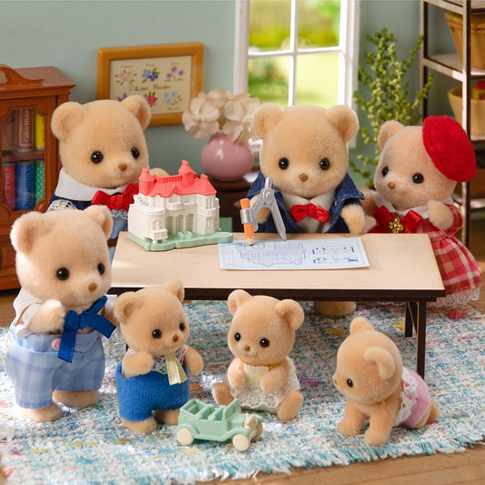 SylvanianFamilies|Biscuit Bear Family Doll