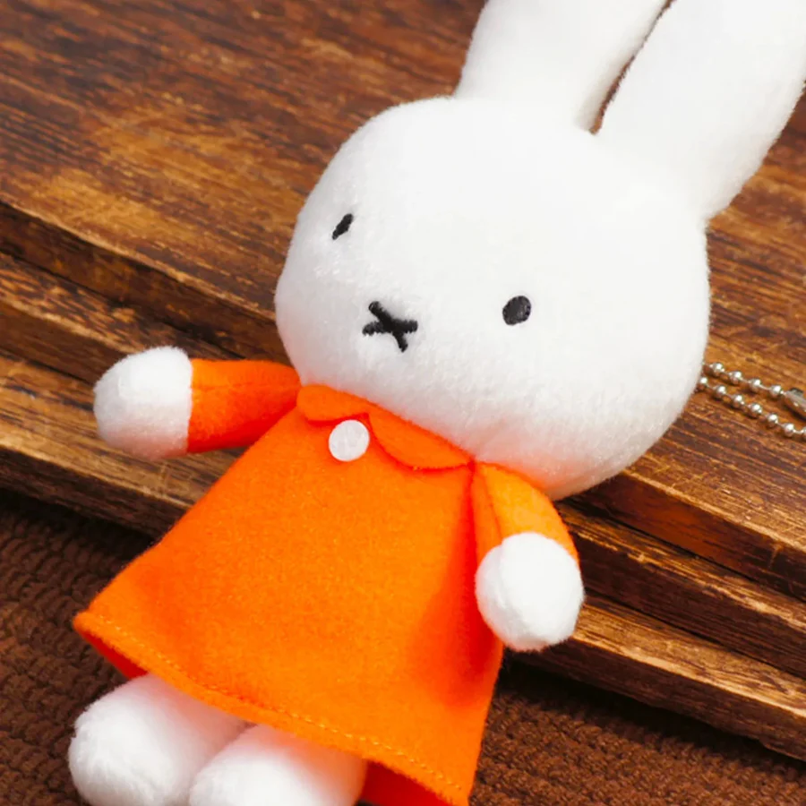 Miffy|Orange Dress Mascot Holder/Plush Keychain| H17 x W8 x D4.5 cm approx.