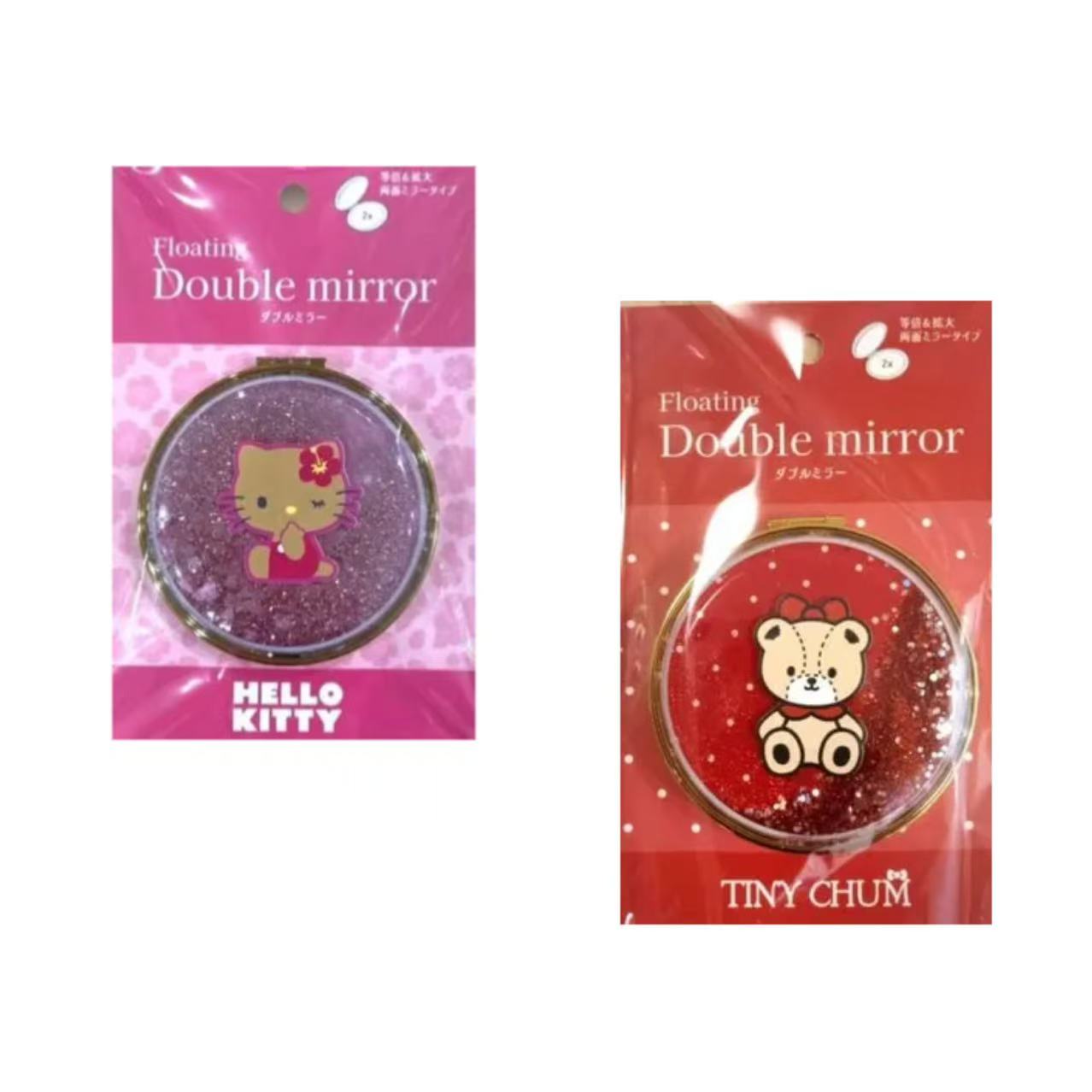 Sanrio|Shake Shake Floating Double Mirror|72X75X13mm approx.