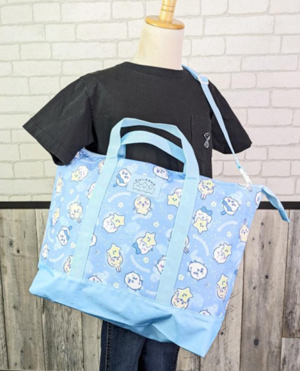 Chiikawa 吉伊卡哇|2 Way Tote Bag - Hachiware Rabbit / Star Night大容量两用托特包购物袋/手提包/斜挎包/|H310 x W460 x D110mm