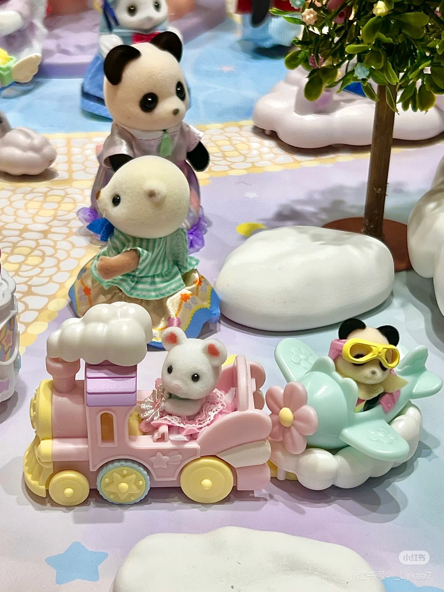 SylvanianFamilies|Amusement Park Vehicle Set -Train and Airplane
