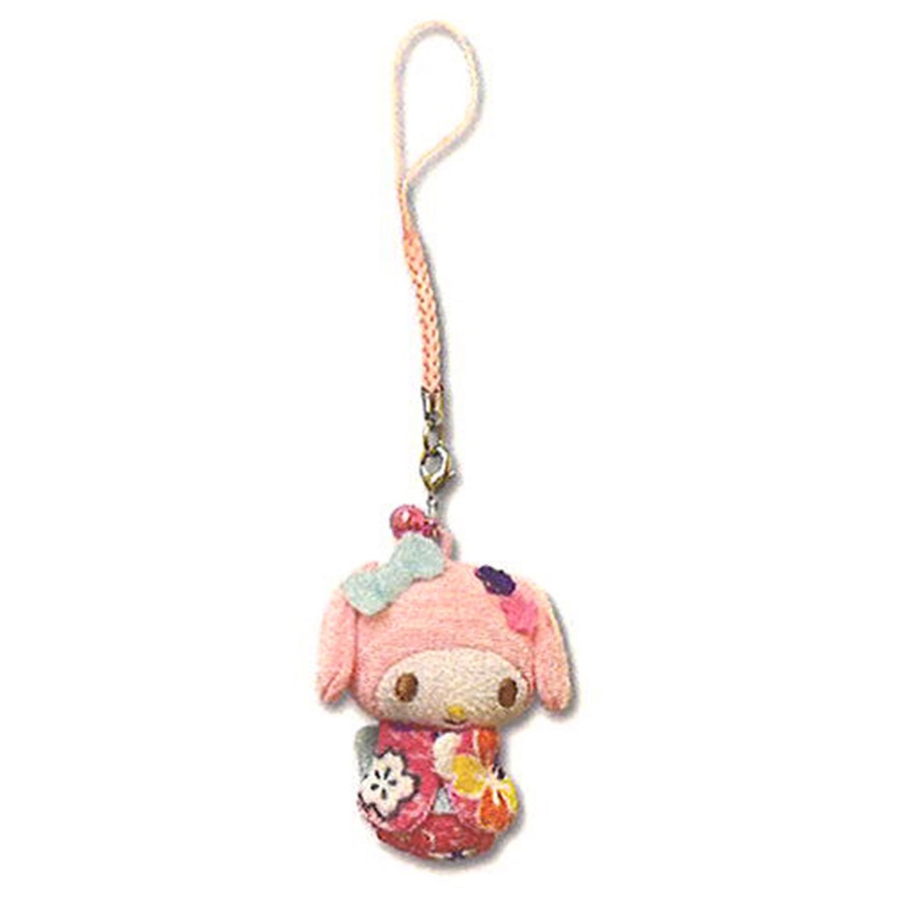 Sanrio|Kimono Mini Mascot Holder /Plush Keychain|55x25x20mm approx.