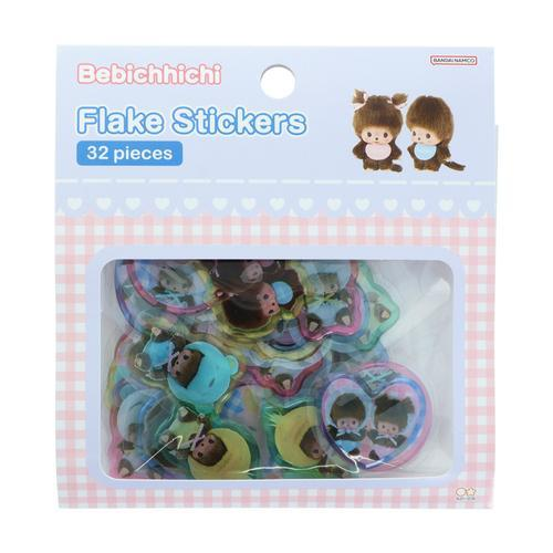 Monchhichi|Bebichhichi Clear puffy flake stickers|32 piece