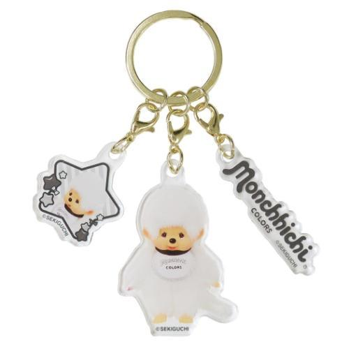 Monchhichi|Acrylic Keychain 3 Charm|33×52×3mm approx.