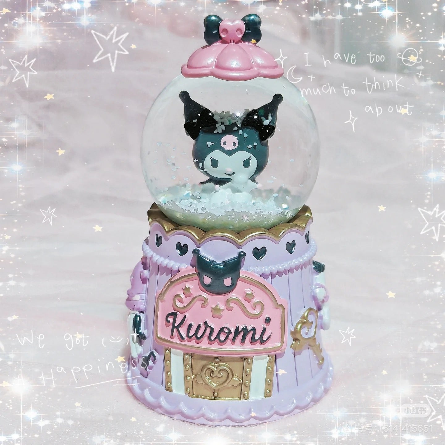 Sanrio三丽鸥|Snow Globe (S) 2024年圣诞限定可爱角色小号水晶球|约5.5×5.5×9.5cm