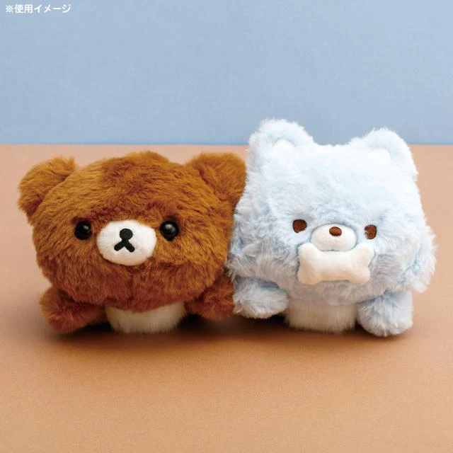 Rilakkuma轻松熊|AoKogu no Otomari - Lap Plush Toy San-X新角色毛绒趴趴玩偶/公仔|约120 x 130 x 190mm