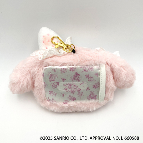 Sanrio|My Melody White Strawberry Tea Time Face Pass Case|H14cm x W21.5cm x D4.5cm approx.