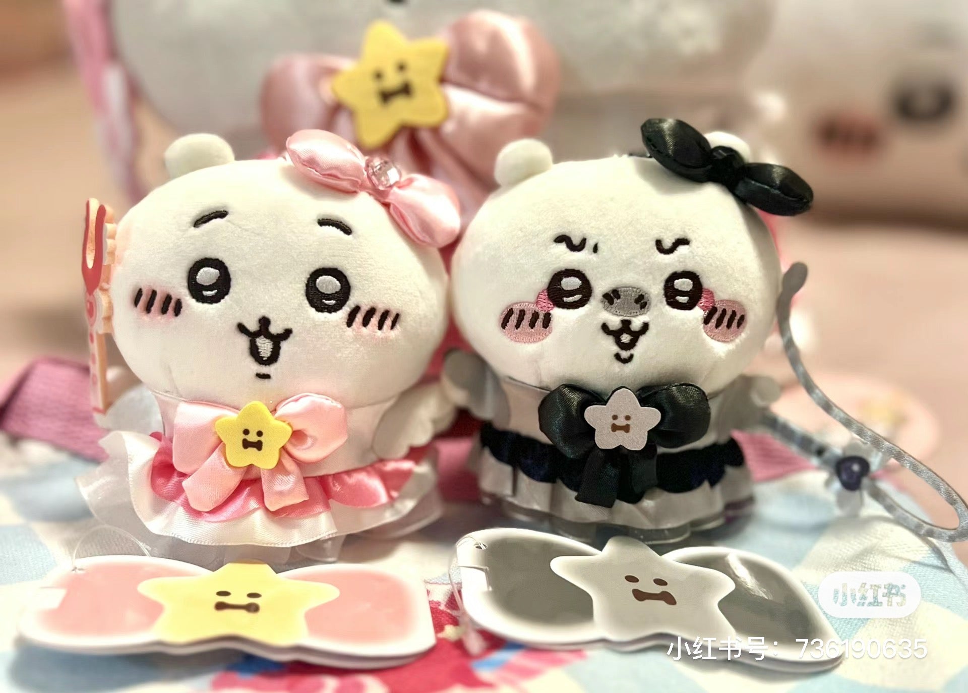 【limit 1】Chiikawa 吉伊卡哇|Magical Chikawa Magical Charge Mascot三代黑魔法少女毛绒玩偶挂件/包挂|約H160 x W110 x D60mm