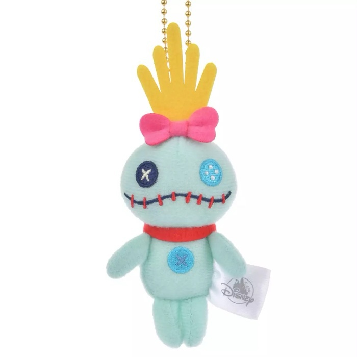 Disney迪士尼|Fluffy Plush Keychain经典基础款可爱角色迷你毛绒玩偶挂件/包挂| 约8.5×12×6(cm)