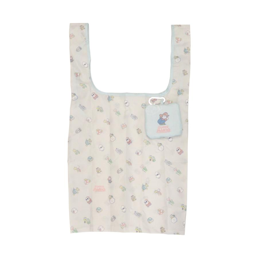 Nintendo|Super Mario Brothers Eco Shopping Bag With Carabiner|100×100×30mm approx.