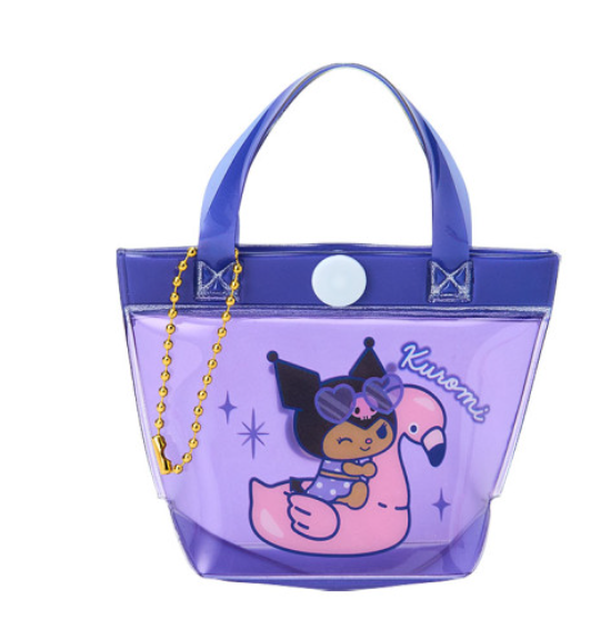 Sanrio|Tan Swimsuit Party Pool Bag Keychain| 10×3×11.5cm approx.