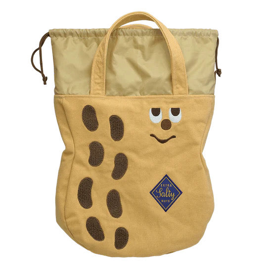 Gladly gladee|花生先生大容量托特包/手提包/单肩包/带束口延伸功能|约320 x 270 x 60mm