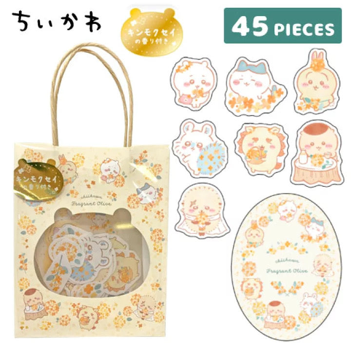 Chiikawa 吉伊卡哇|金木犀桂花系列限定香味小贴纸|45枚入
