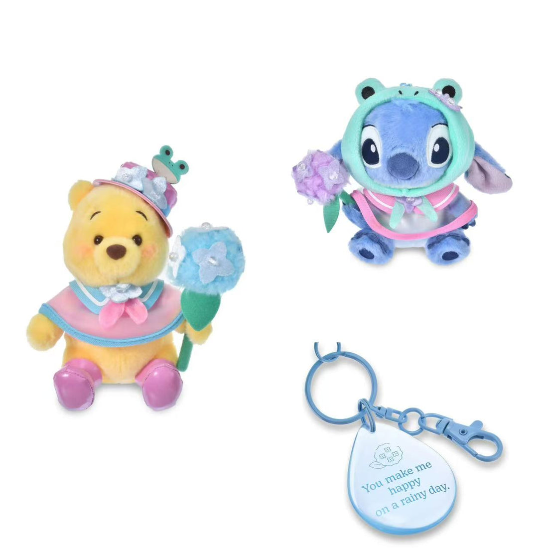 Disney|ENJOY RAIN Mascot Holder /Plush Keychain|H18×W12.5×D8.5cm approx.