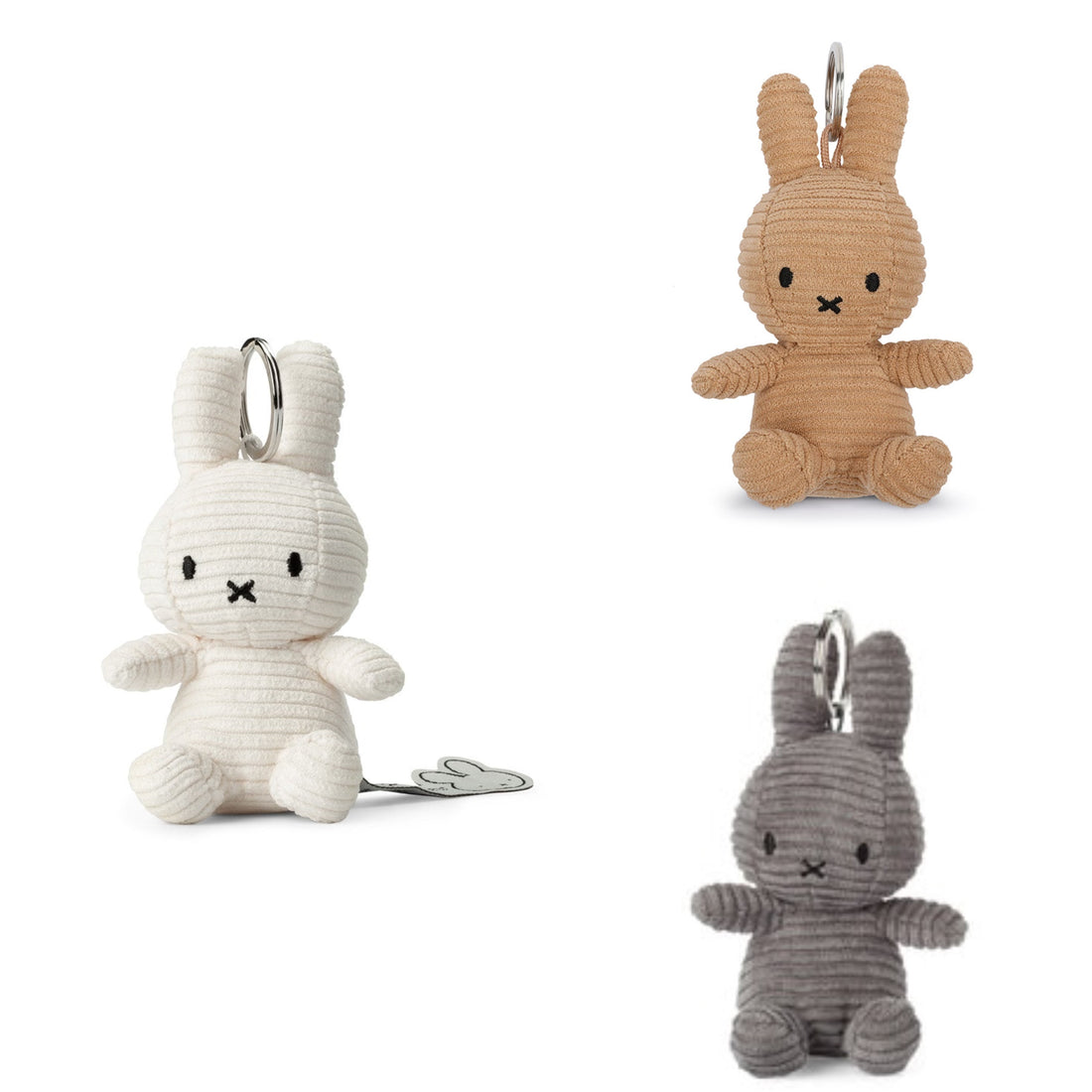 Miffy|ECO Corduroy Mascot Holder /Plush Keychain|10 cm – 4″ approx.