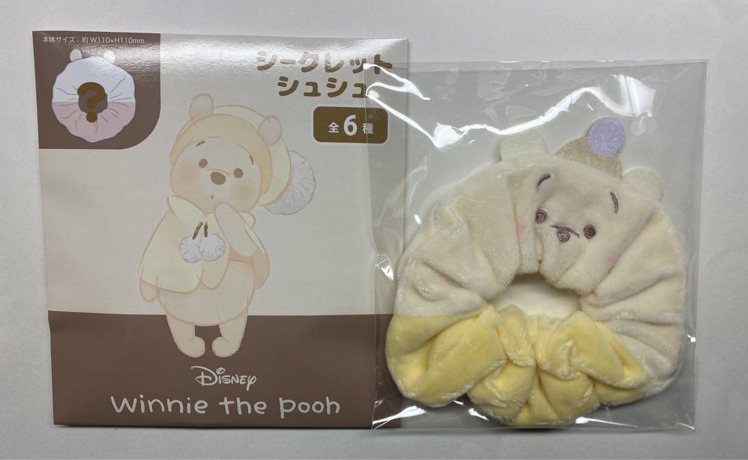 Disney迪士尼|Fruit Latte Color White Pooh东迪冬日限定水果拿铁色睡衣睡帽斗篷系列可爱角色肥肠发圈盲盒/全6种|1枚入