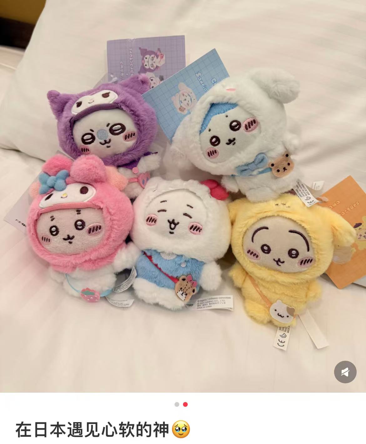 Sanrio|Chiikawa X Sanrio Characters Mascot Holder /Plush Keychain|8 x 14.5 x6cm approx.