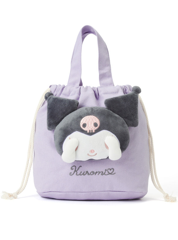 Sanrio|GRL联名限定凸凸大头蒙眼公仔束口/手提两用包|约24*32*14cm