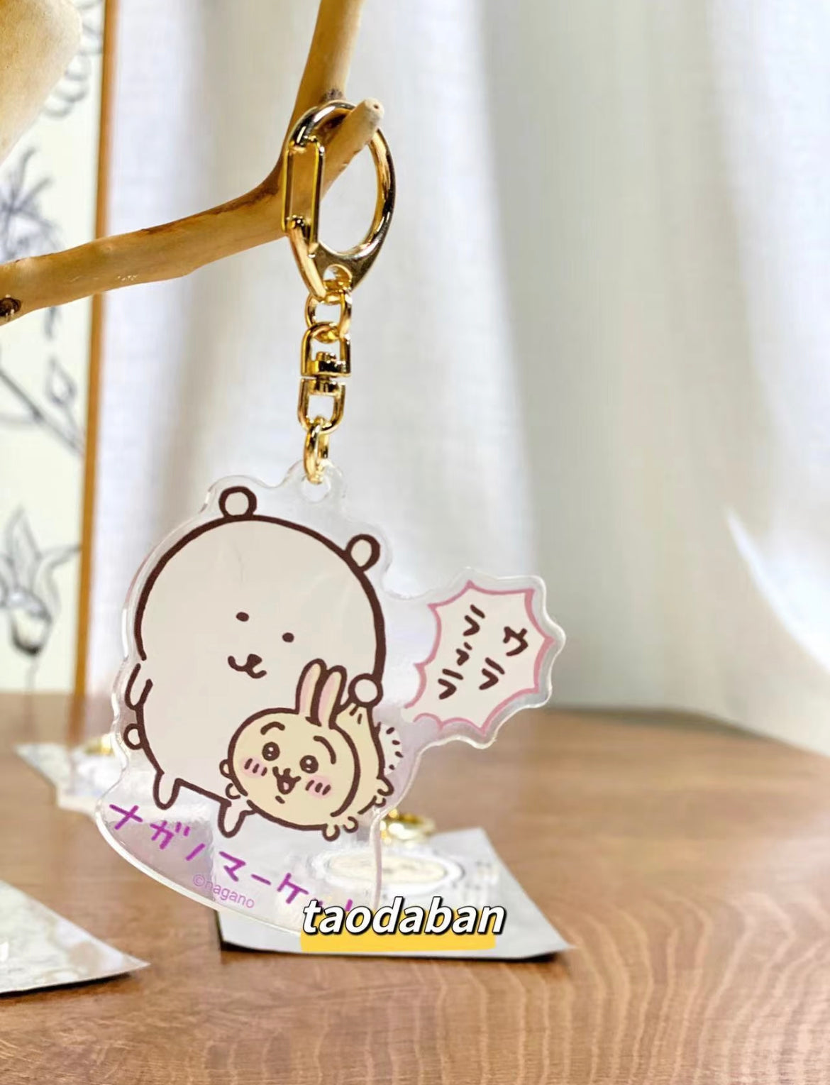 Nagano|Market Hologram AcrylKey ring/Keychain| H60×W60×D30mm Approx.