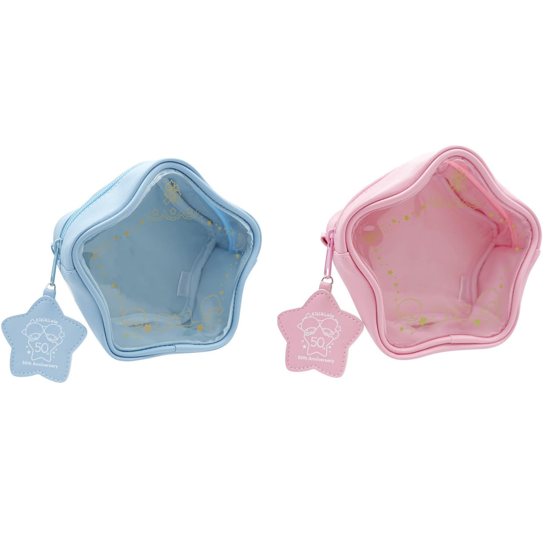 Sanrio|Little Twin Stars 50th Anniversary Star-Shaped Pouch |7.0 x 20.0 x 18.0cm approx.