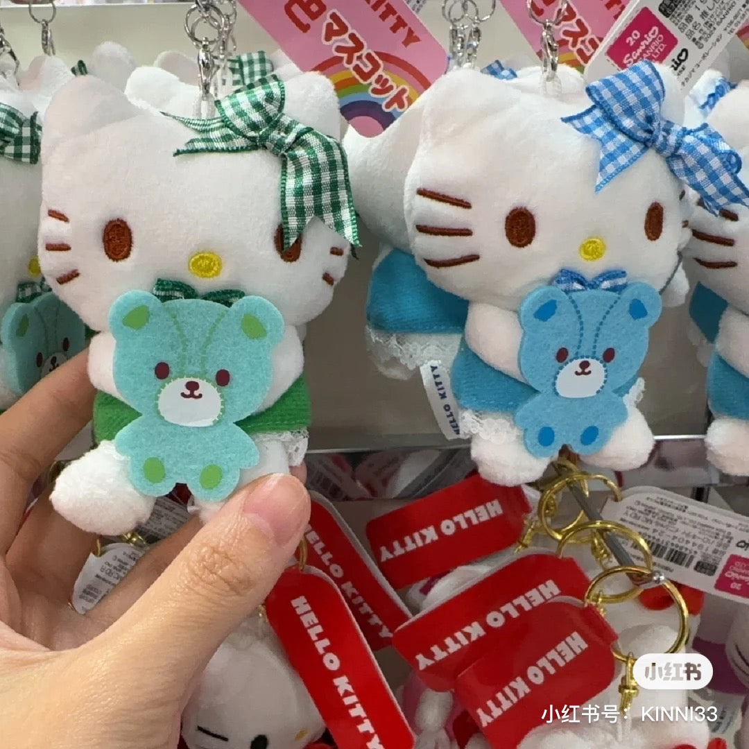 Hello kitty凯蒂猫|彩虹色hellokitty毛绒挂件|约6.5×5×9.5cm