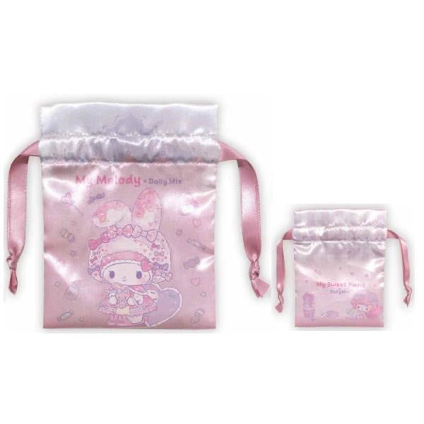 Sanrio|Dolly Mix Mini Drawstring Purse|10×0.5×13cm approx.