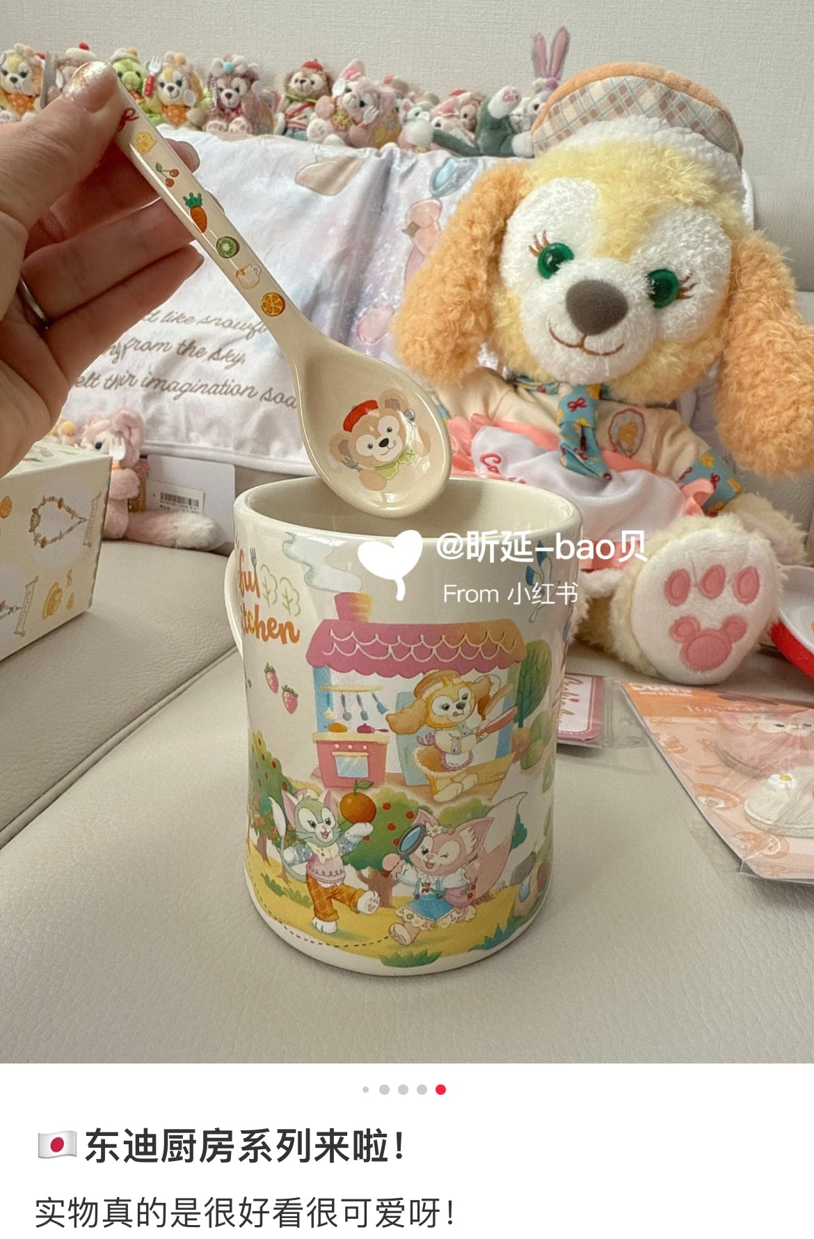 Disney迪士尼|东迪梦幻奇妙厨房系列Duffy达菲马克杯+勺子套装