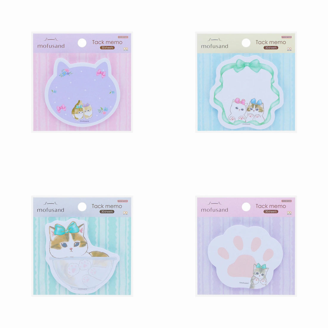 Mofusand|Die-cut Sticky Notes| 30 sheets