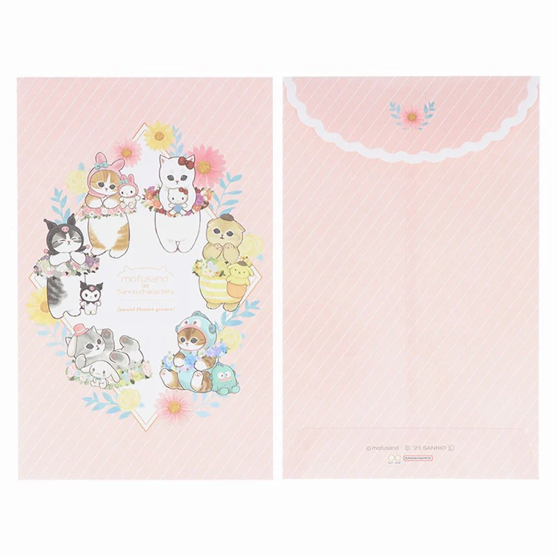 Mofusand|Sanrio × Mofusand Mini Letter Set|13×0.2×15cm approx.