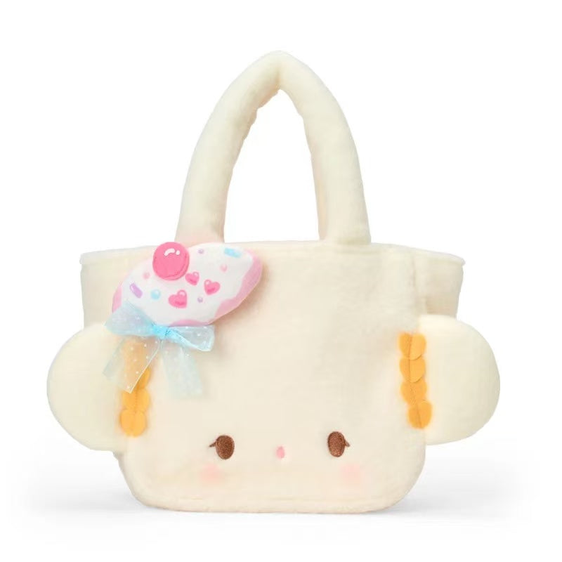 Sanrio|Cogimyun Sweets Party 10th Anniversary Face-shaped Tote|21×9×19cm approx.