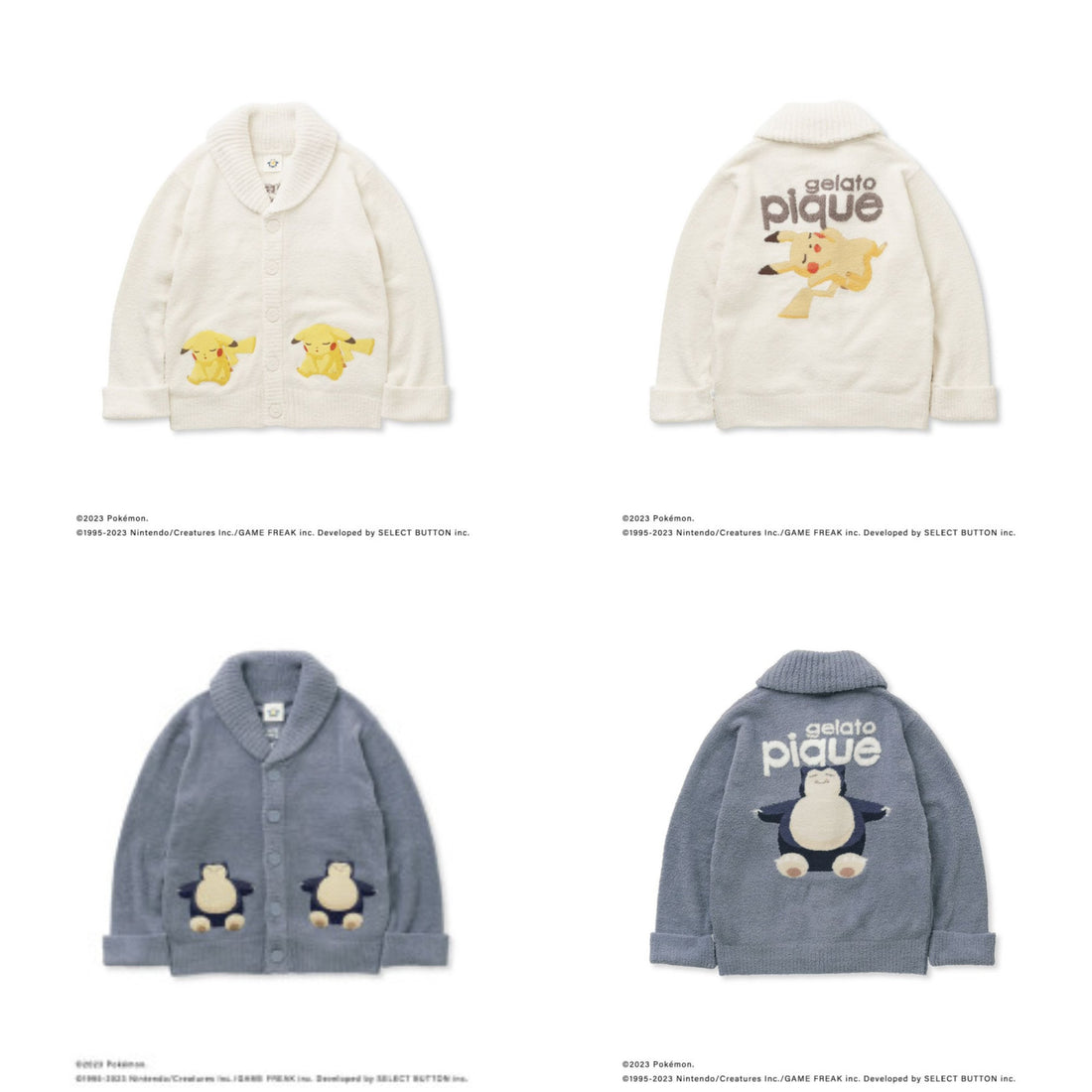 GELATO PIQUE|Gelato x Pokemon宝可梦爆款联名/蓬松软糯舒适家居外套|M码