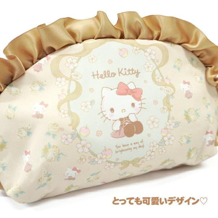 Sanrio|可爱时尚褶边化妆包/收纳包|约 W20 x H11 x D6cm