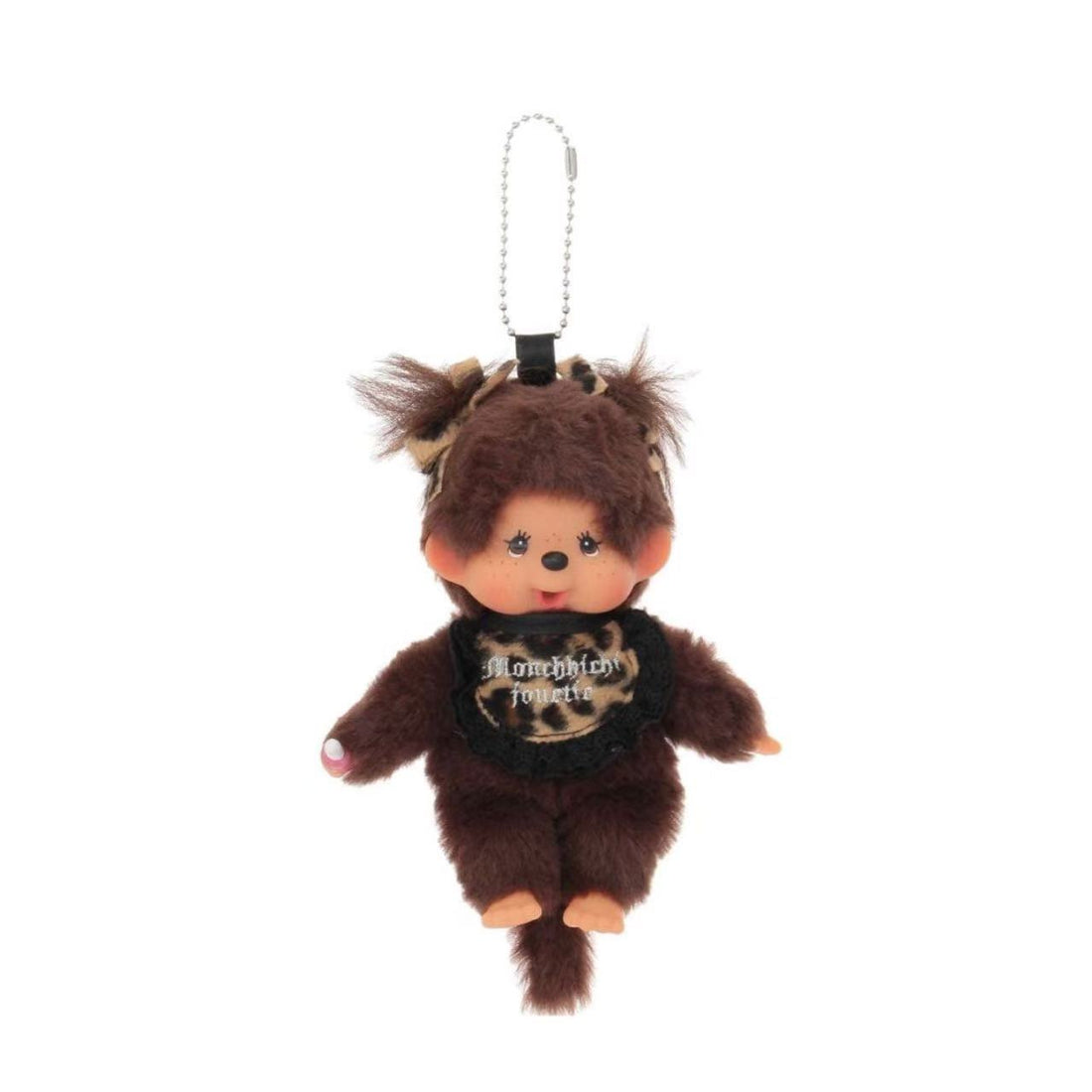 【limit 1】Monchhichi|jouetie girl leopard print Mascot Holder /Plush Keychain
