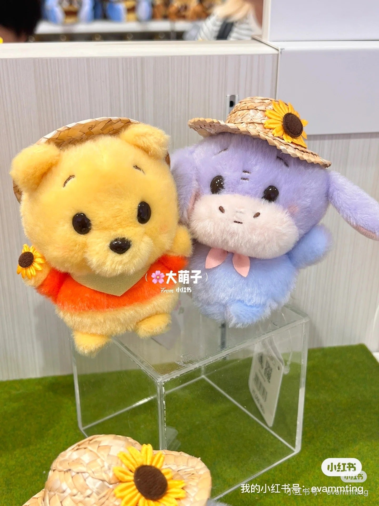 Disney|2024 Winnie the Pooh草帽豆豆眼玩偶/手玉|約高さ11.5×幅8.5×奥行き9cm
