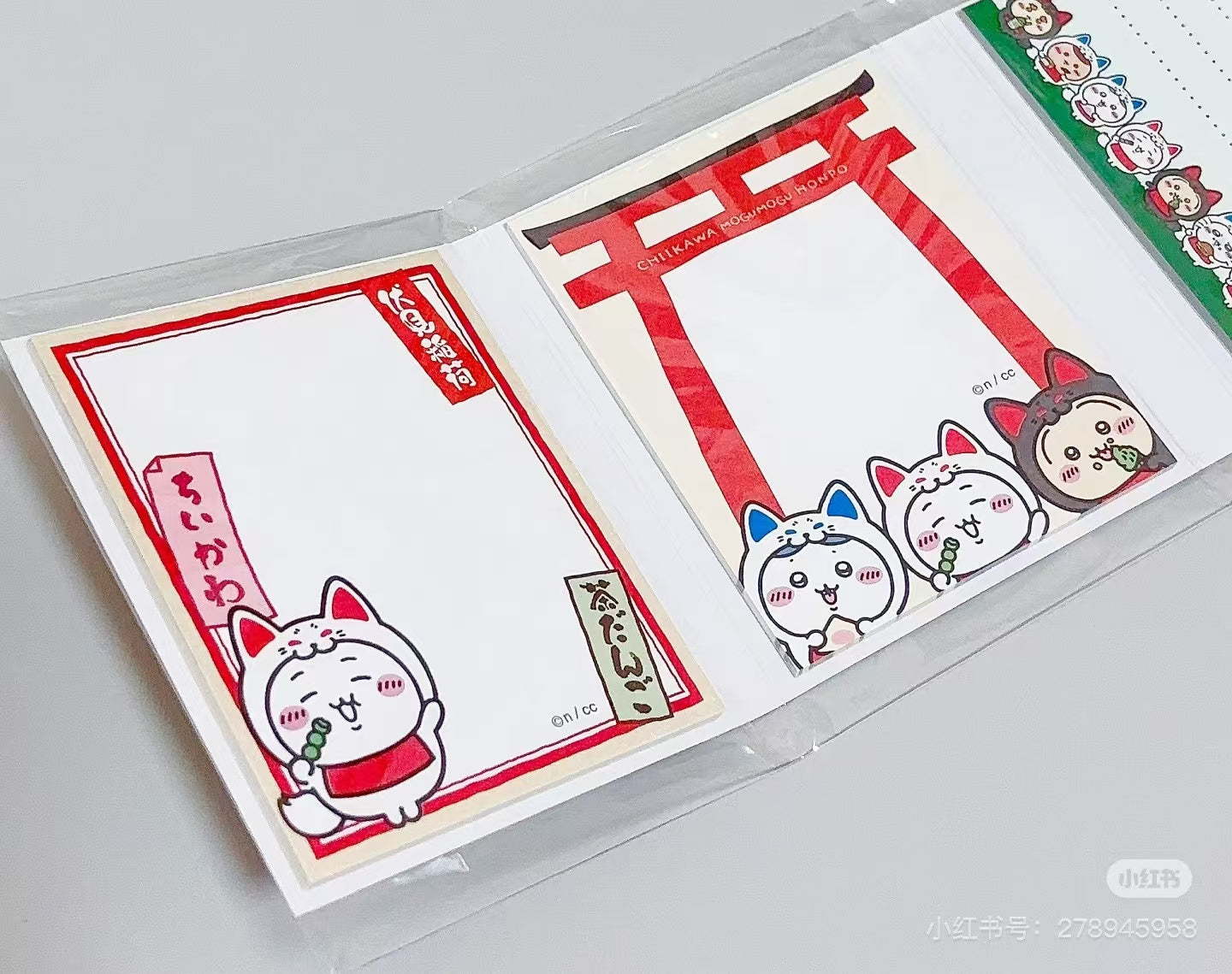 Chiikawa |Kyoto Fushimi Inari Mini Notepad|80 sheets