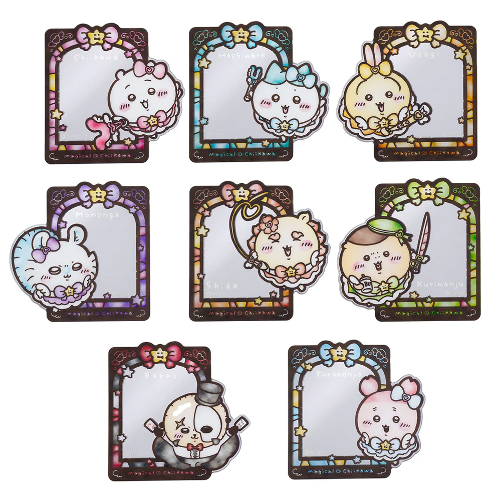 Chiikawa 吉伊卡哇|Magical Chikawa Trading Stained Glass Style Miraculous Stickers魔法少女系列彩色玻璃窗亚克力镜子贴纸盲盒/全8种|1枚入