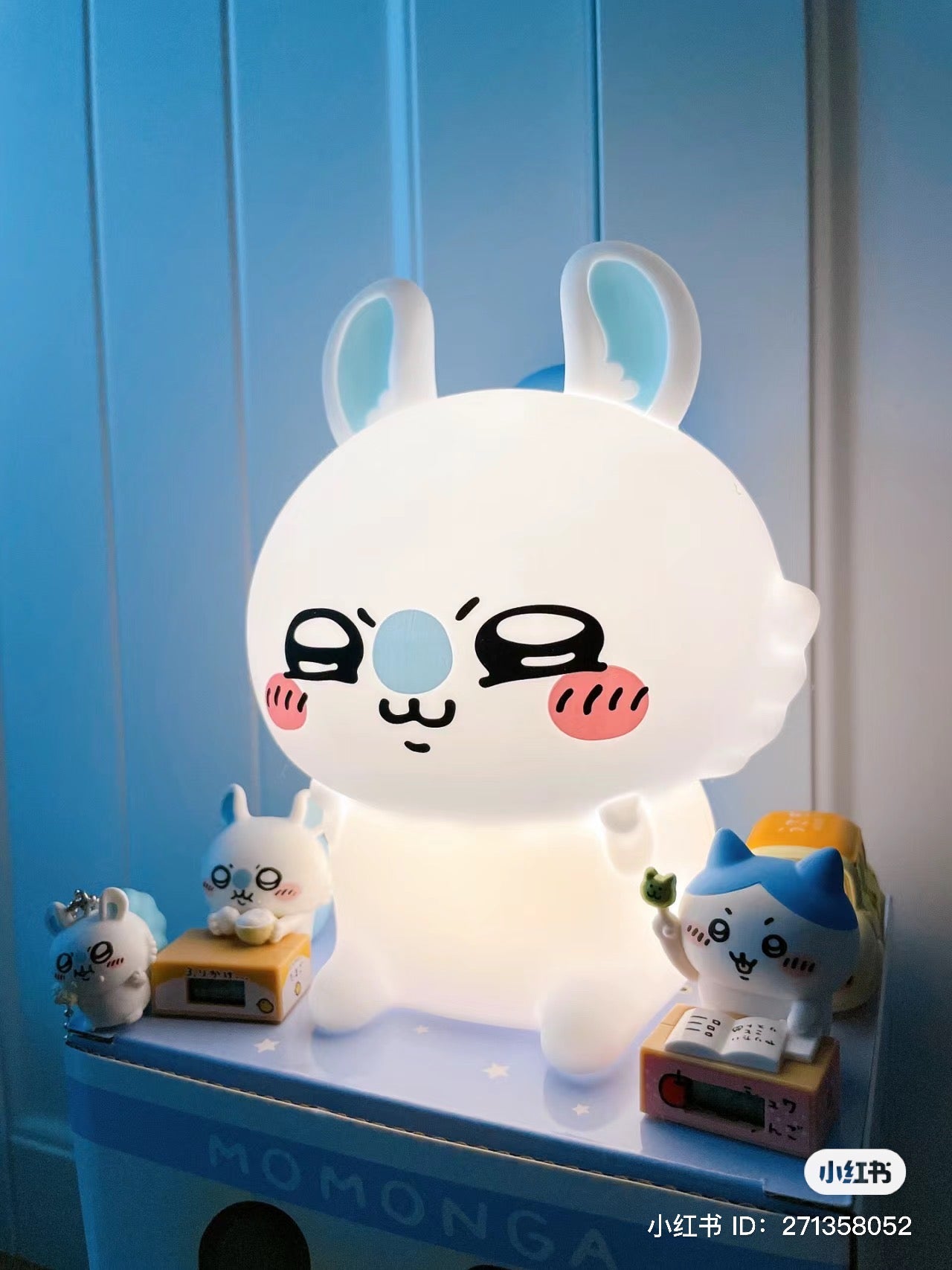 Chiikawa 吉伊卡哇|柔软可捏捏硅胶质地柔和小夜灯/4档亮度切换/USB充电式/可无线