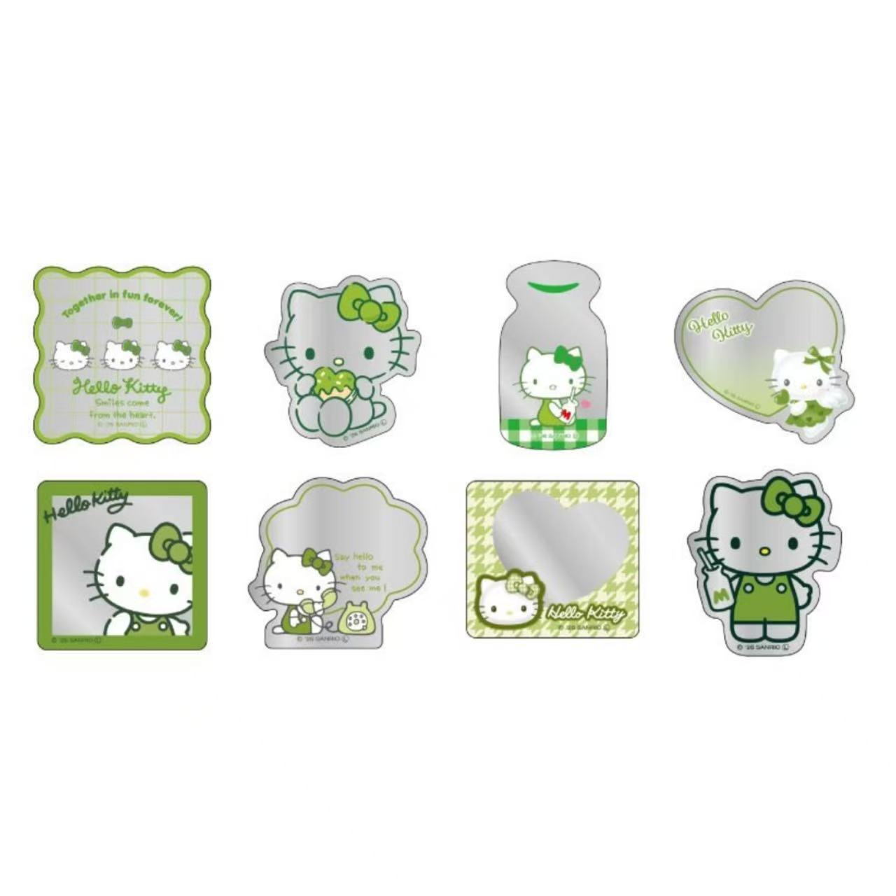 Sanrio|Matcha Hello Kitty POP-UP STORE Mirror Seal mystery bag/blind box/All 8 types|1pcs