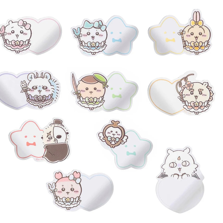 Chiikawa 吉伊卡哇|魔法少女爱心镜面贴纸盲盒/手机贴|1枚入