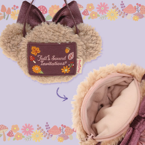 Disney迪士尼|2024东迪秋日睡衣派对Shelliemay雪莉玫/玫玫毛绒斜挎包/卡包/零钱包