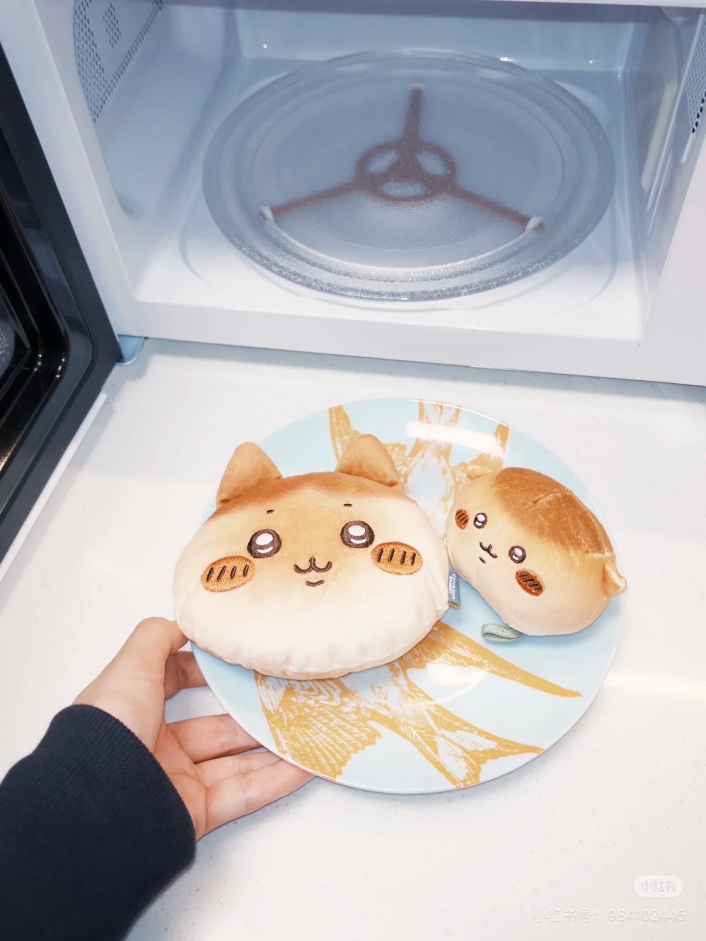 Chiikawa 吉伊卡哇|Face-shiped Mini Pouch / Chiikawa Bakery Bread-like面包店系列软乎乎脸型可爱角色零钱包挂件/包挂/耳机保护收纳包|约H115×W130×D40mm
