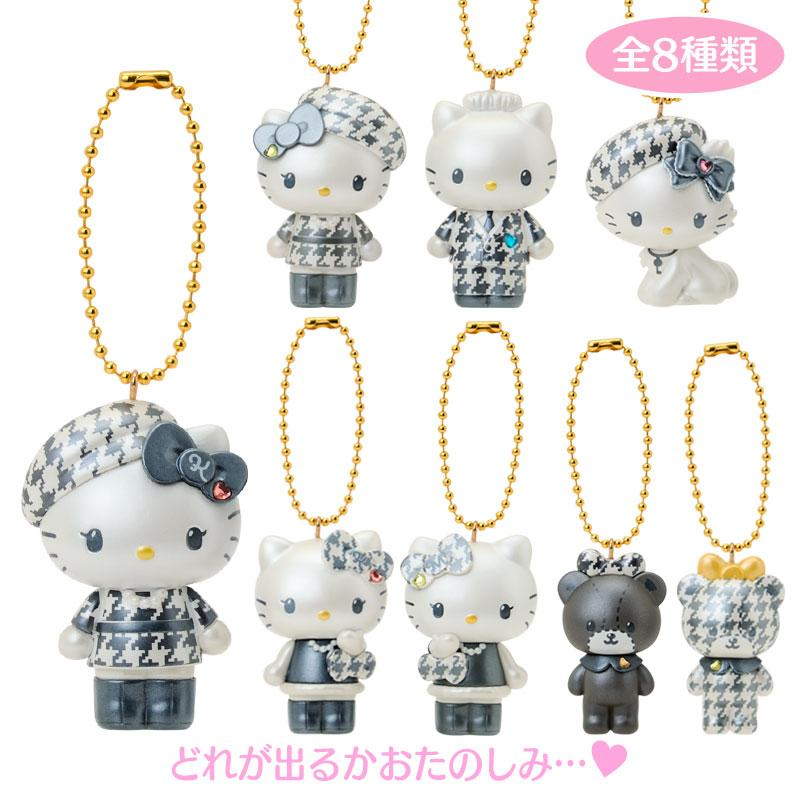 Hello Kitty|Monochrome Girly Twin Coordinate Mascot Charm Keychain mystery bag/blind box/All 8 types|1pcs