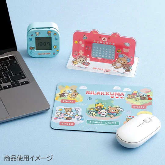Rilakkuma|Gaming Pixel Art Perpetual Calendar|75×155mm approx.