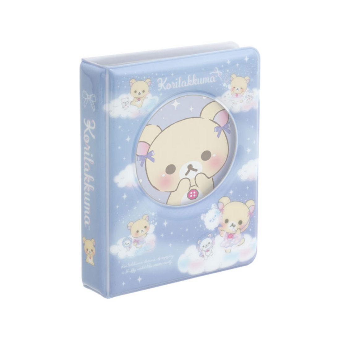 Rilakkuma轻松熊|San-X天空白云棉花糖系列软软外壳镂空收藏卡册/相册/邮票册|約108×85×20mm