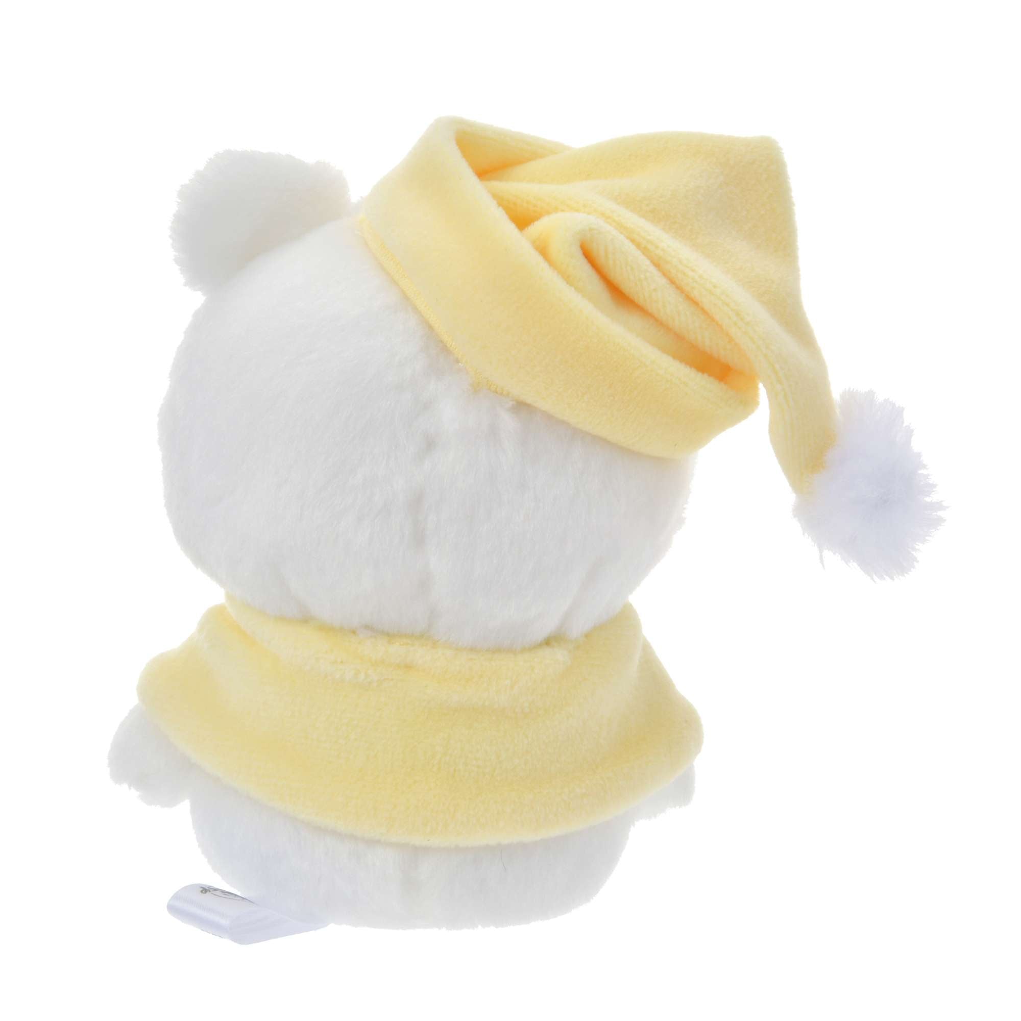 Disney迪士尼|Winnie the Pooh Urupocha-chan Plush Doll Fruit Latte Color东迪冬日限定水果拿铁色睡衣睡帽斗篷系列豆豆眼毛绒小玩偶/公仔摆件|约H11.5×W10.5×D7.5cm