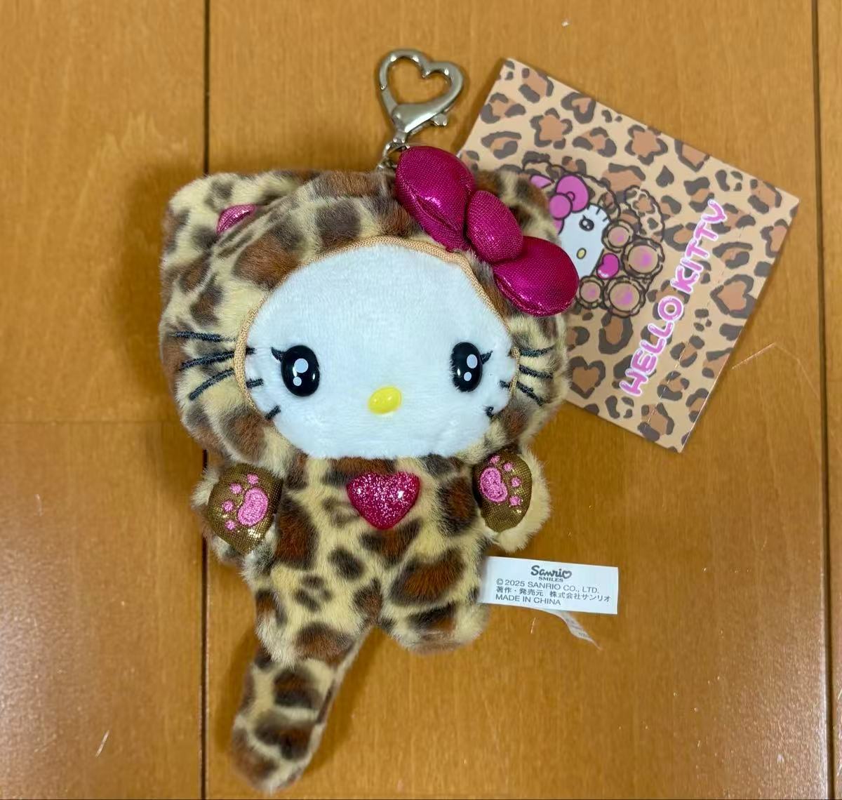 Sanrio|Leopard Gal Cat Mascot Holder /Plush Keychain|11×6×14cm approx.
