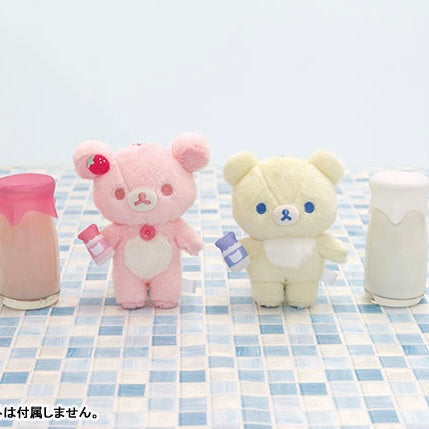 Rilakkuma轻松熊|泡澡/温泉系列草莓牛奶挂件/包挂|约130×105×55mm