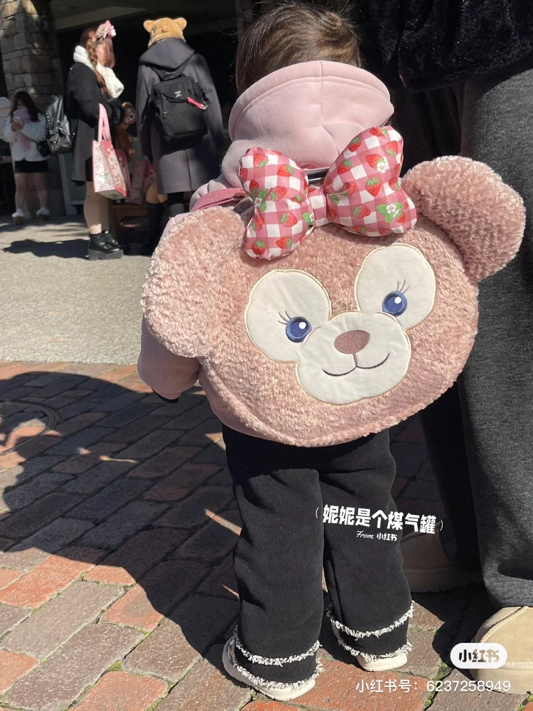 Disney迪士尼|草莓情人节限定玫玫大脸包+超柔软系列毯/胖宝宝胖宝宝|毯子约76x100cm/包约36x45x7cm